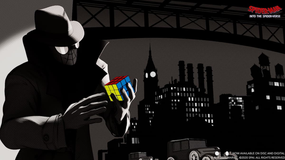 Spider-Man: Into the Spiderverse artwork of Spider-Man Noir