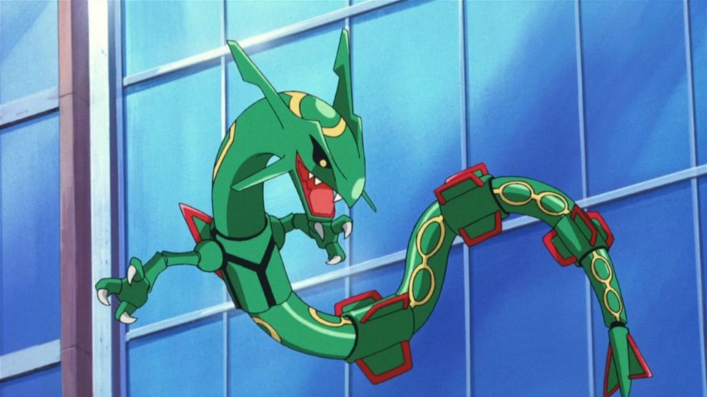 Rayquaza in the Pokemon anime