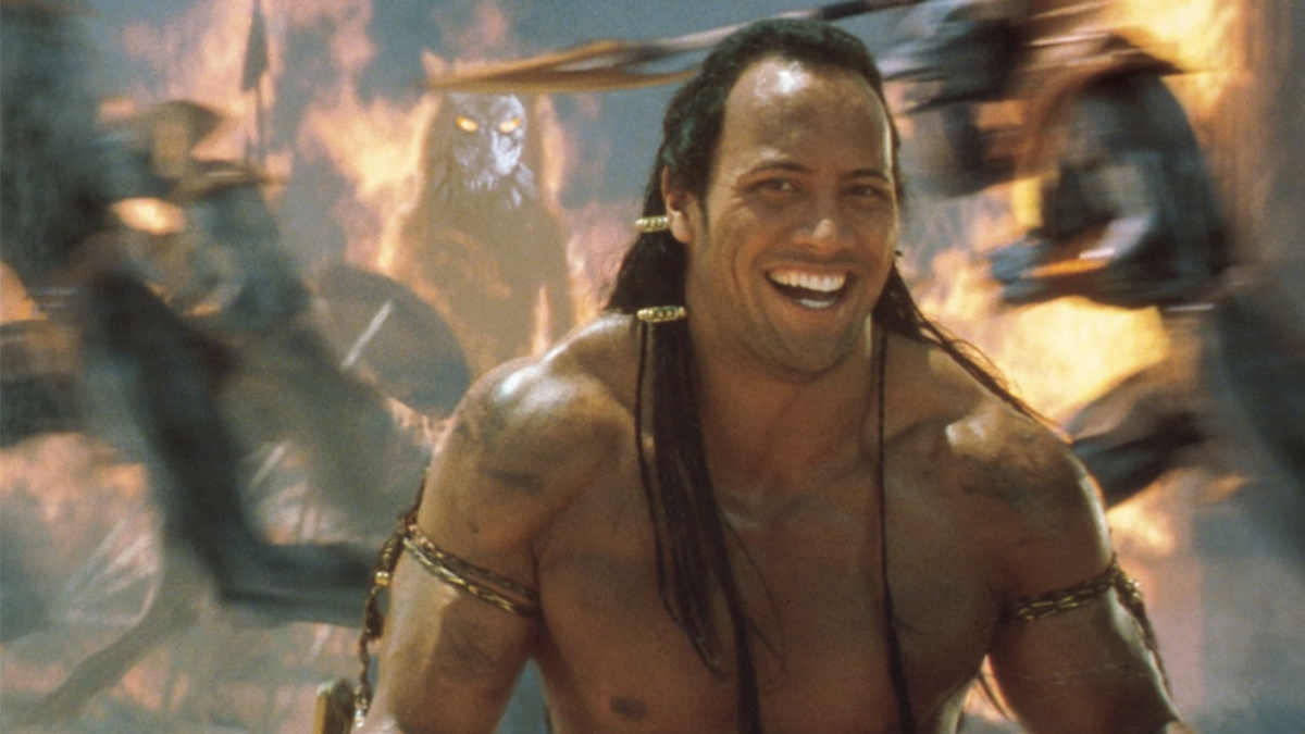 Dwayne Johnson as The Scorpion King in The Mummy Returns.