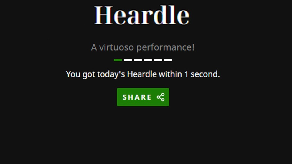 Result in Heardle