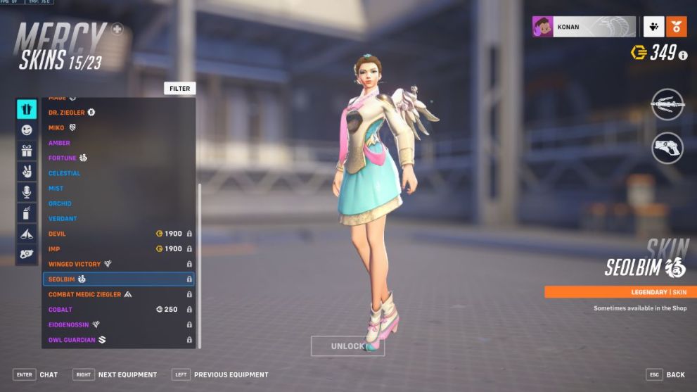 Mercy's Seolbim skin in Overwatch 2