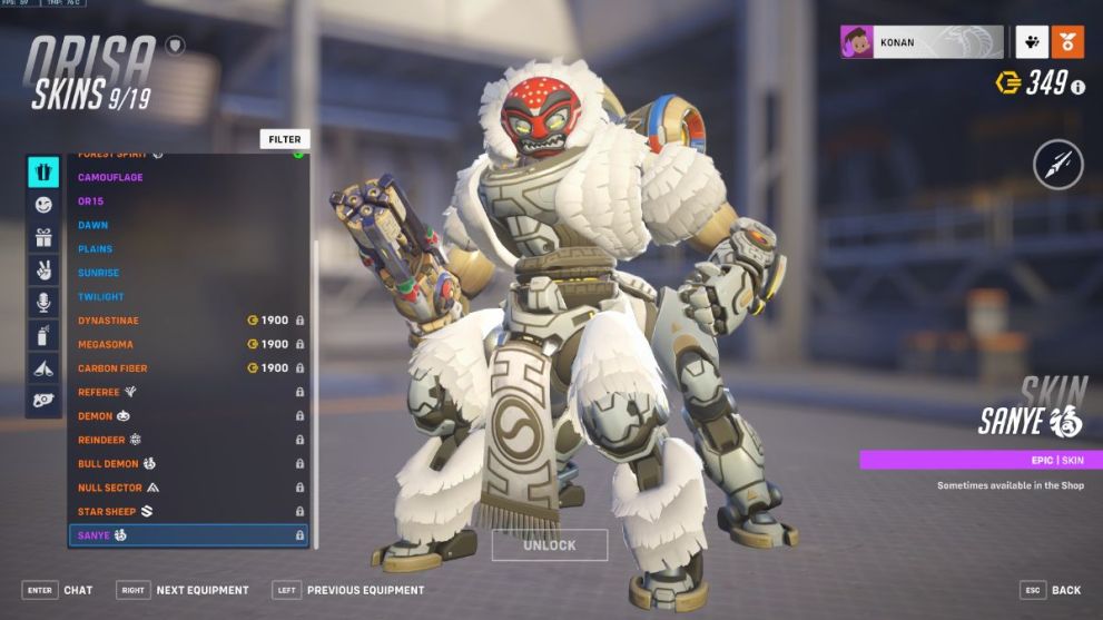 Orisa's Sanye skin in Overwatch 2