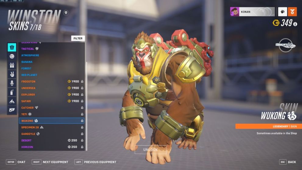 Winston's Wukong skin in Overwatch 2