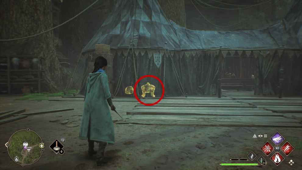 Collection Chest in a tent