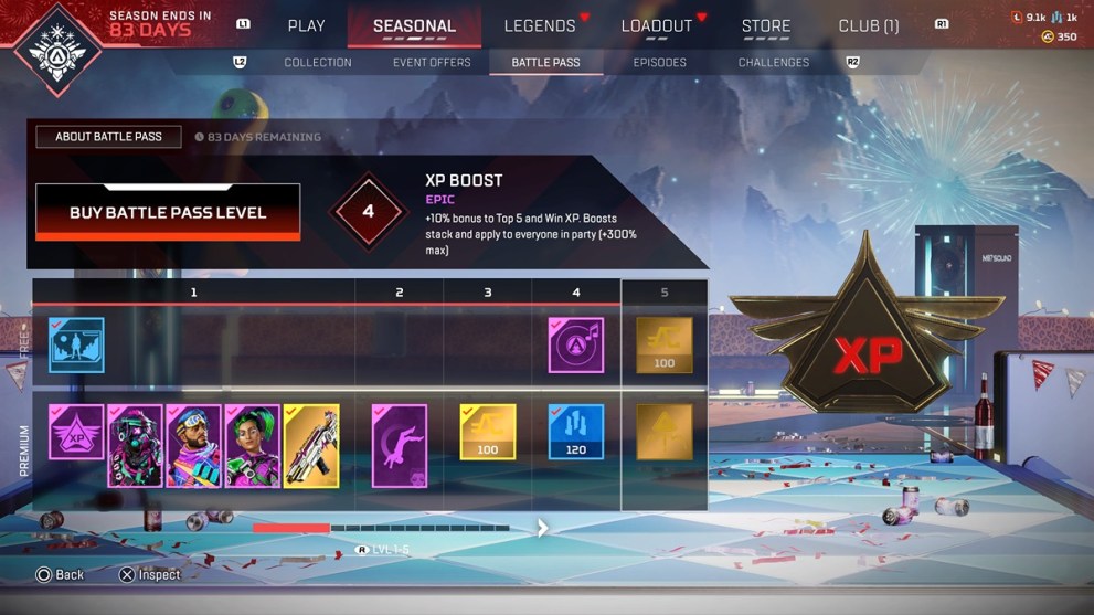 Season 16 Battle Pass Page 1