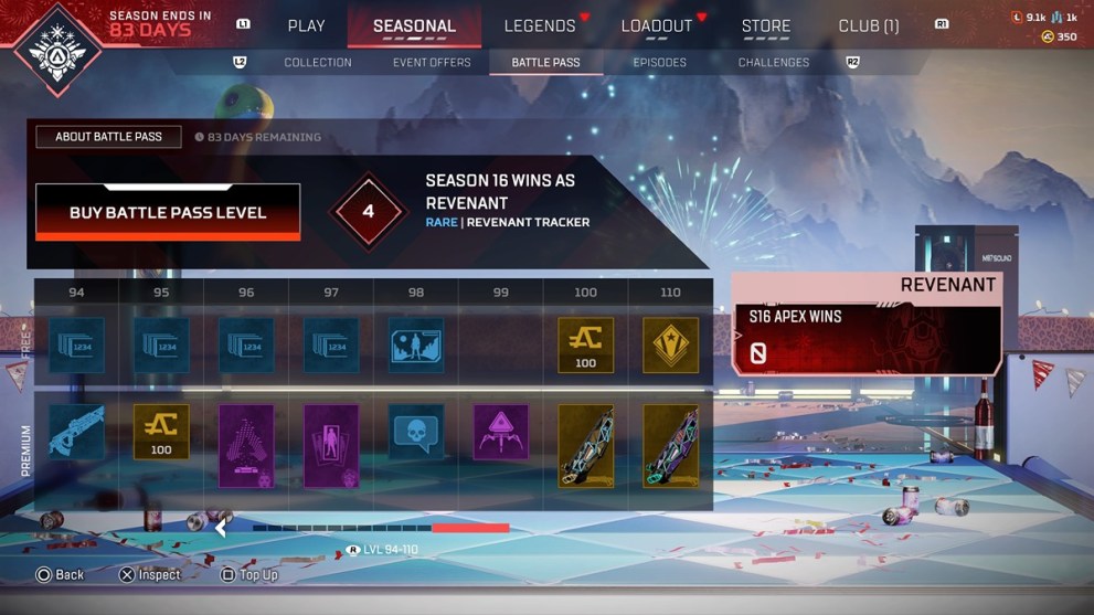 Season 16 Battle Pass Page 13