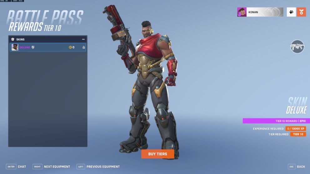 Baptiste's Deluxe skin in Overwatch 2