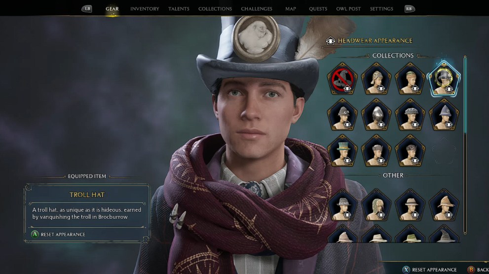 Hogwarts Legacy Troll Hat.