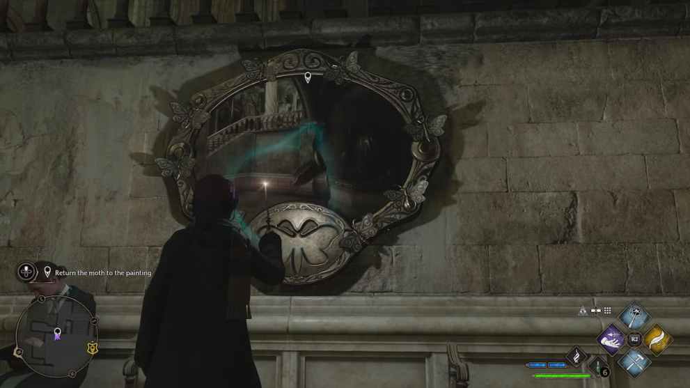 butterfly mirror in hogwarts legacy