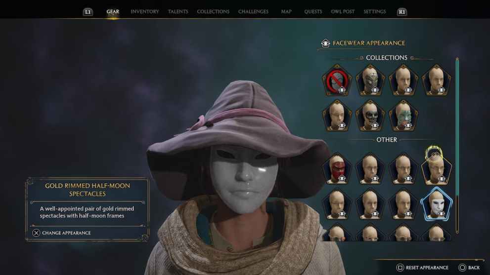 ceramic mask in hogwarts legacy