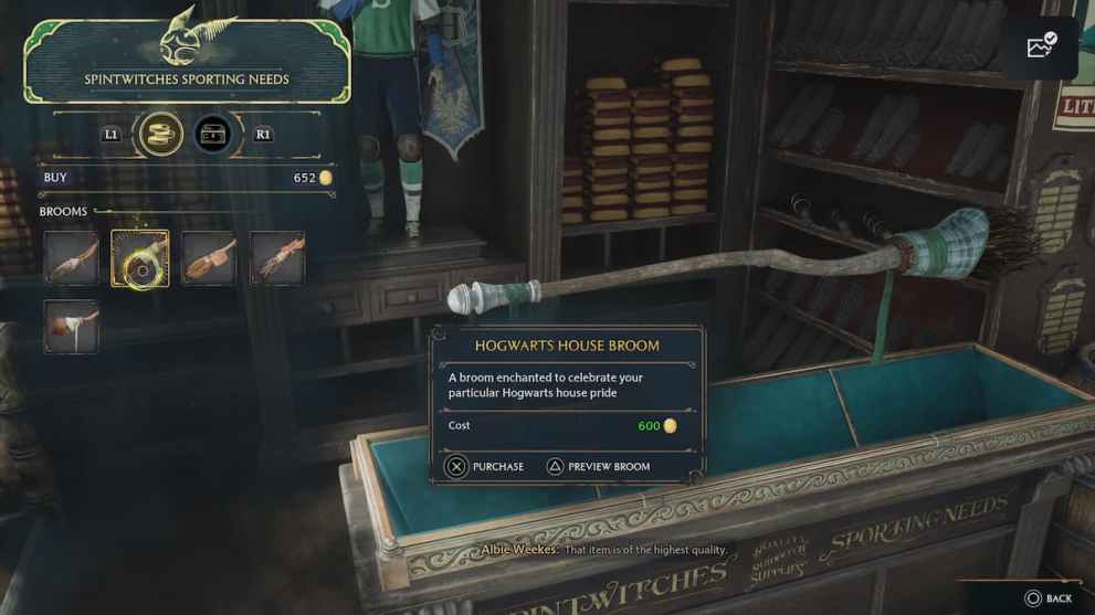 house broom in hogwarts legacy