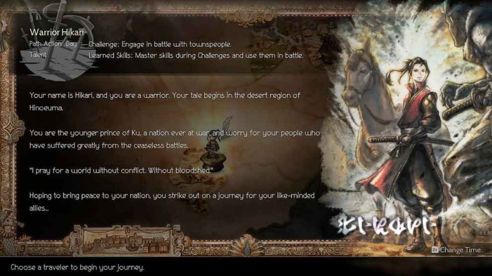 hikari in octopath traveler 2