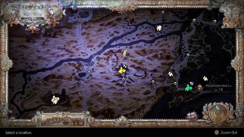 warrior secondary job location in octopath traveler 2