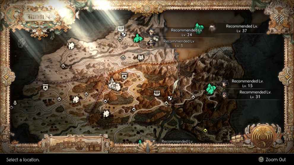 cleric secondary job location in octopath traveler 2