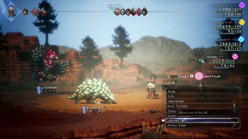 cait abilities in octopath traveler 2