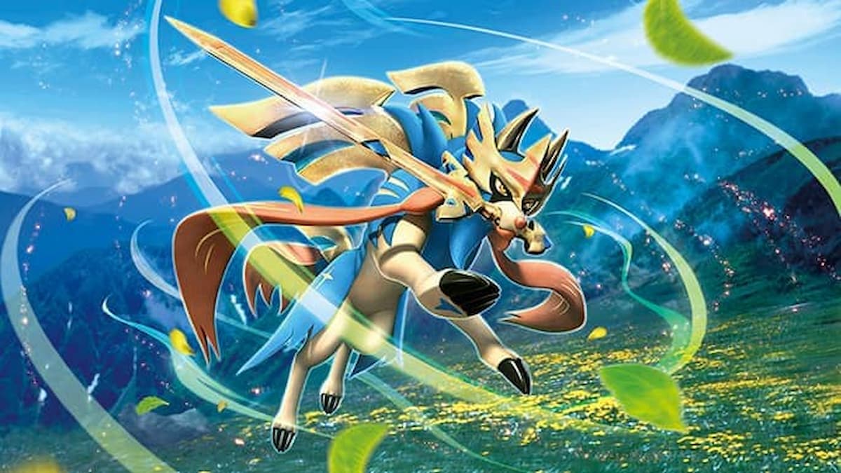 Zacian jumping into action