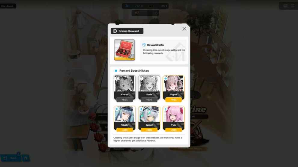 maid in valentine bonus characters