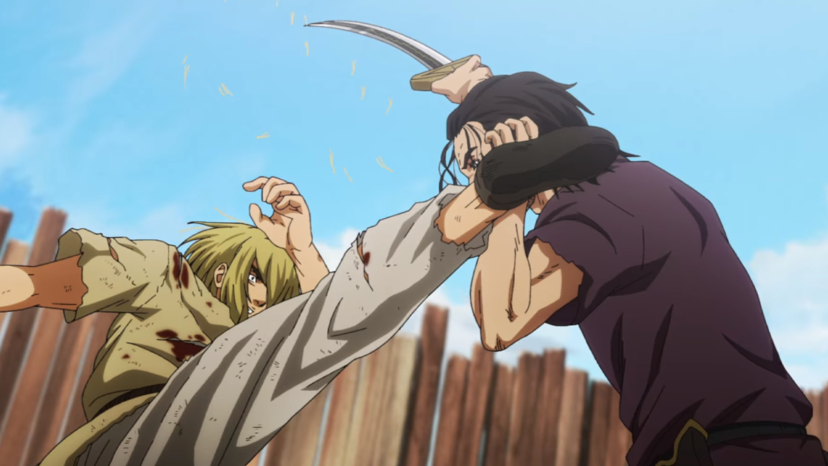 Snake vs Thorfinn Vinland Saga Season 2 Fight