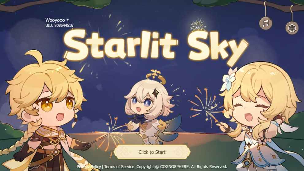 Genshin Impact Starlit Sky Web Event Guide