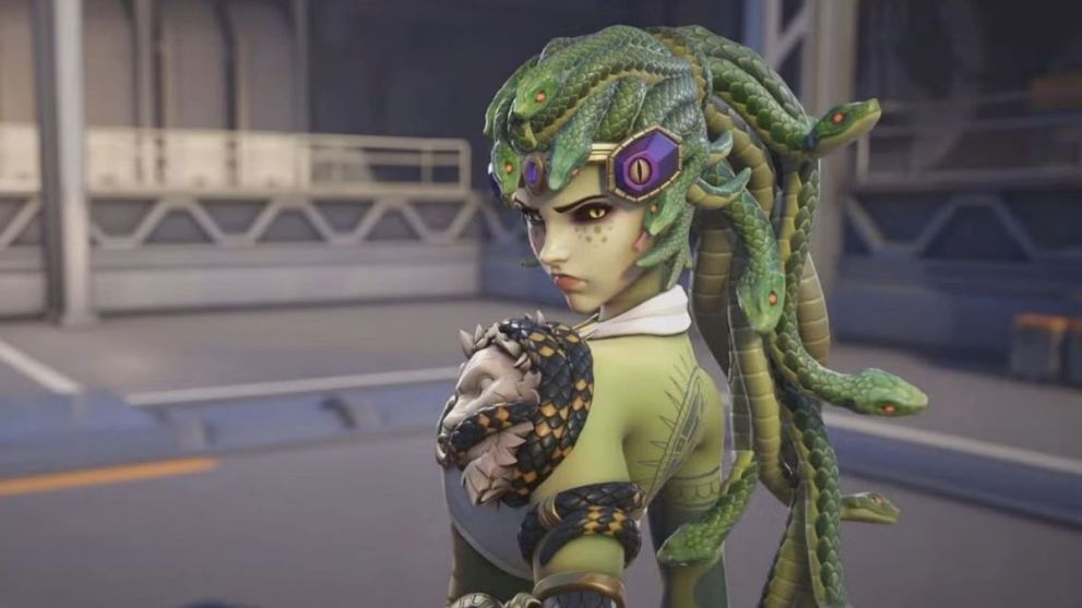 Widowmaker's Medusa Skin in Overwatch 2