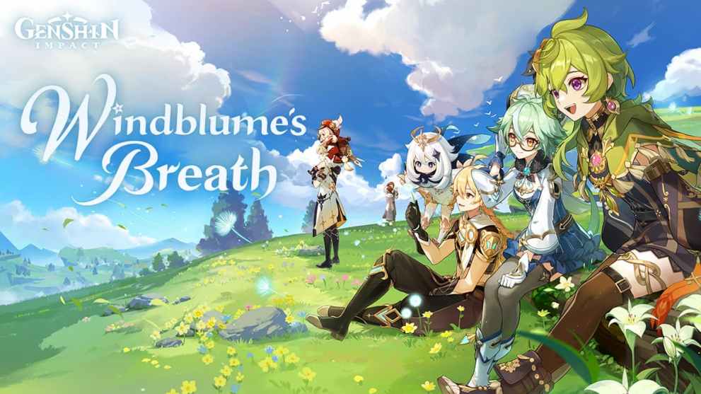 Windblume's Breath Event artwork Genshin Impact