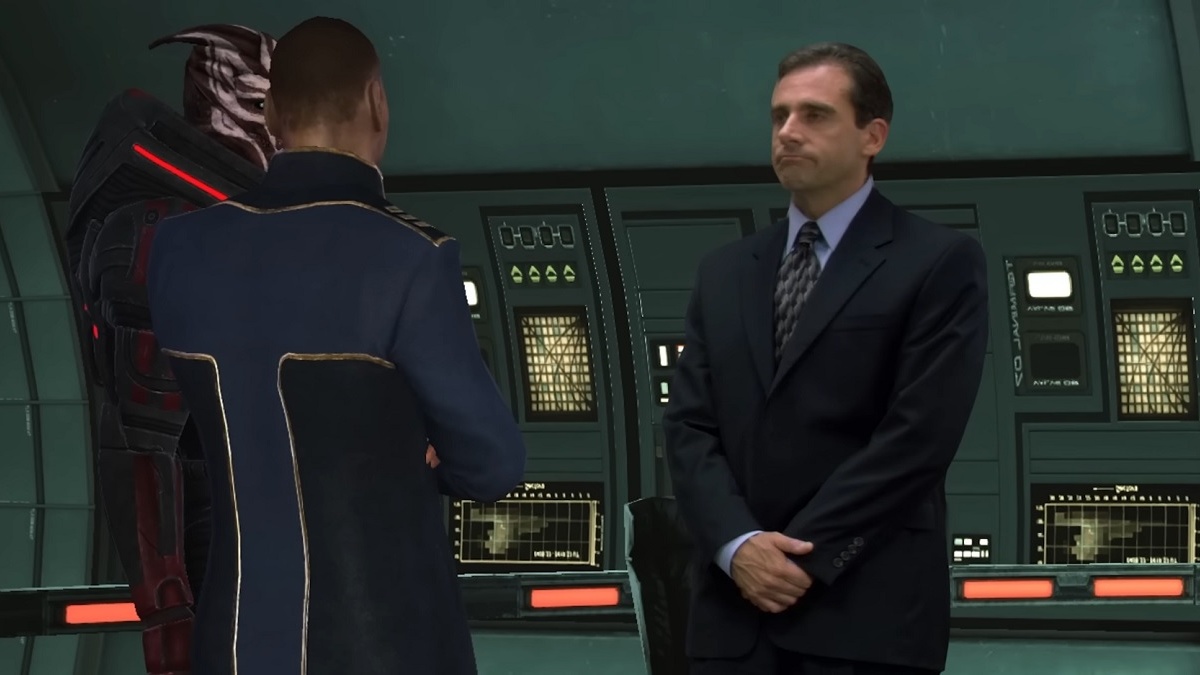 Michael Scott in Mass Effect Is the Chaotic Energy the Normandy Always Needed