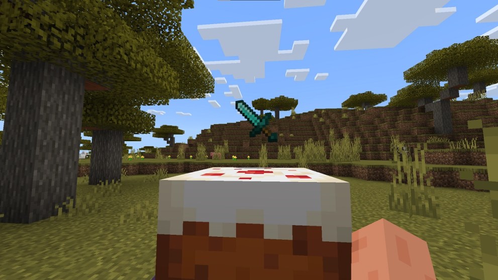 a minecraft sword cake idea