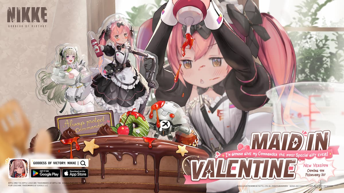 nikke maid in valentine