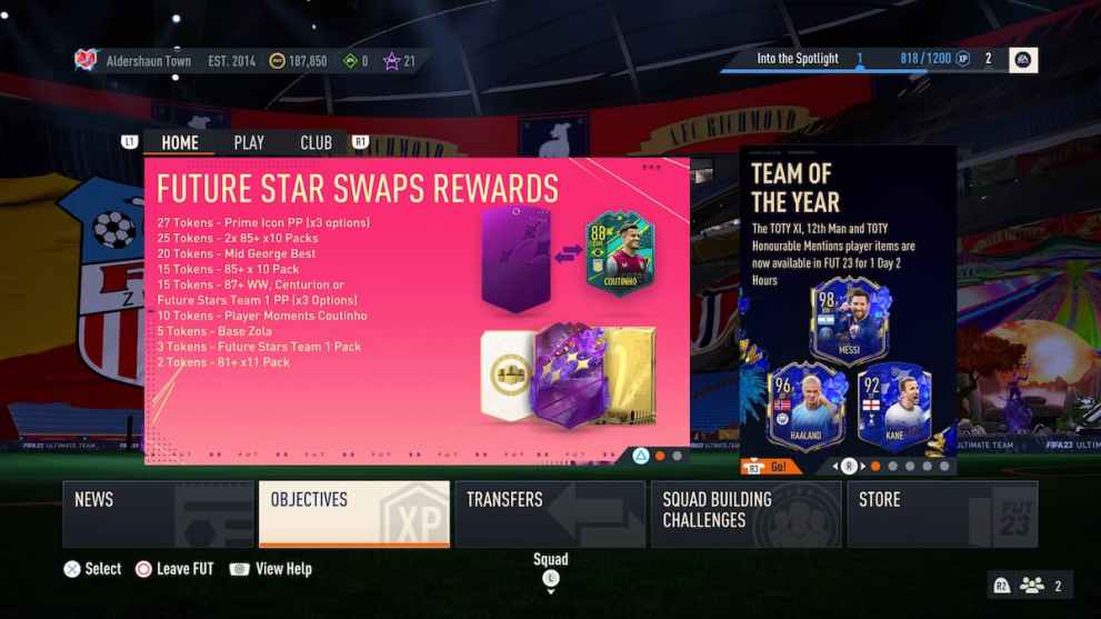 FUT Future Stars Swaps Rewards