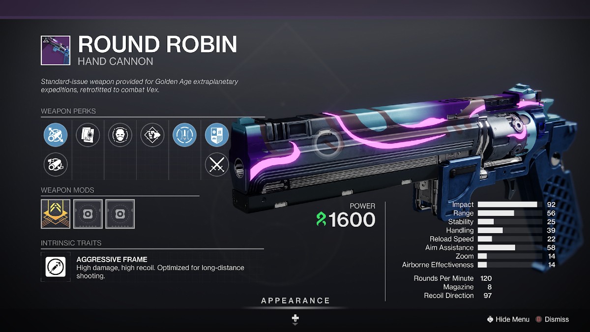 Destiny 2 Hand Cannon