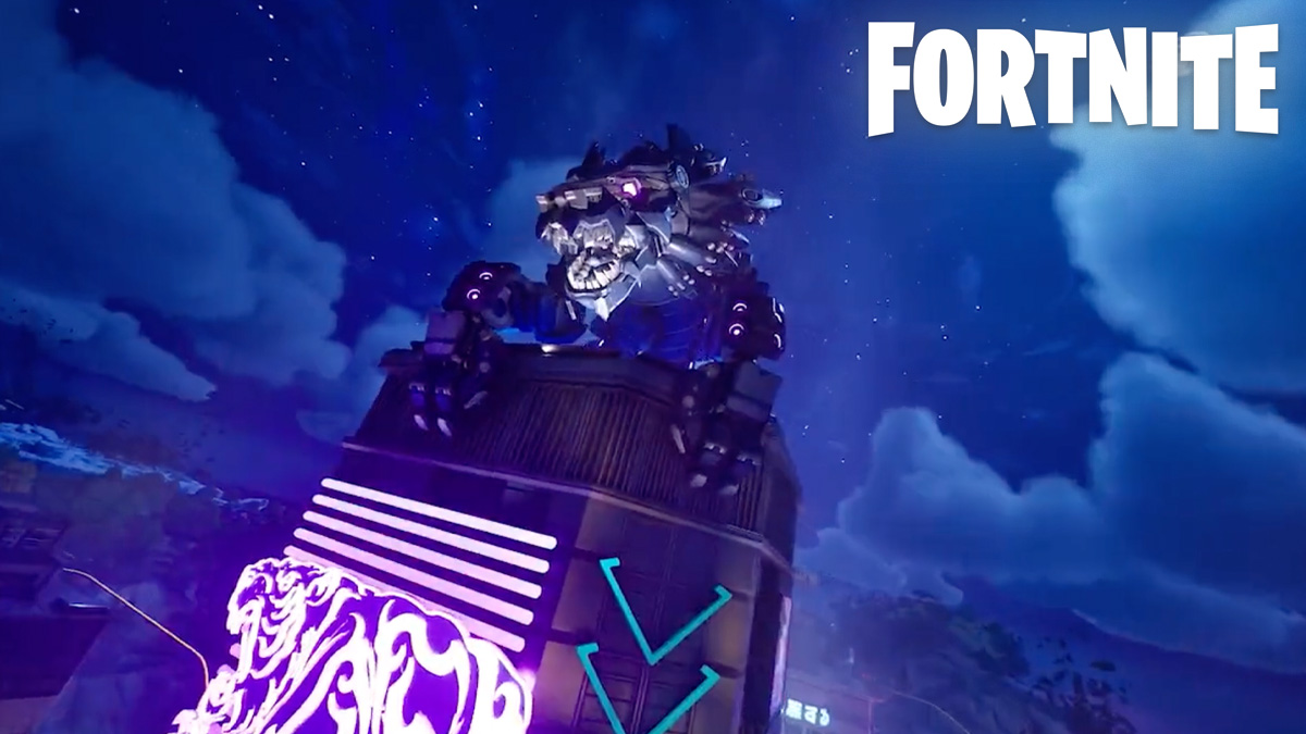 Fortnite MEGA trailer screengrab with logo