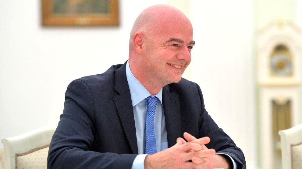 Gianni Infantino smiling