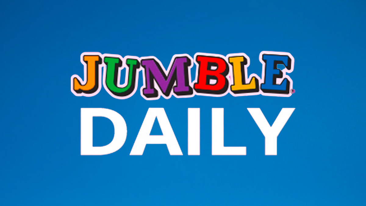 Jumble Daily on blue background