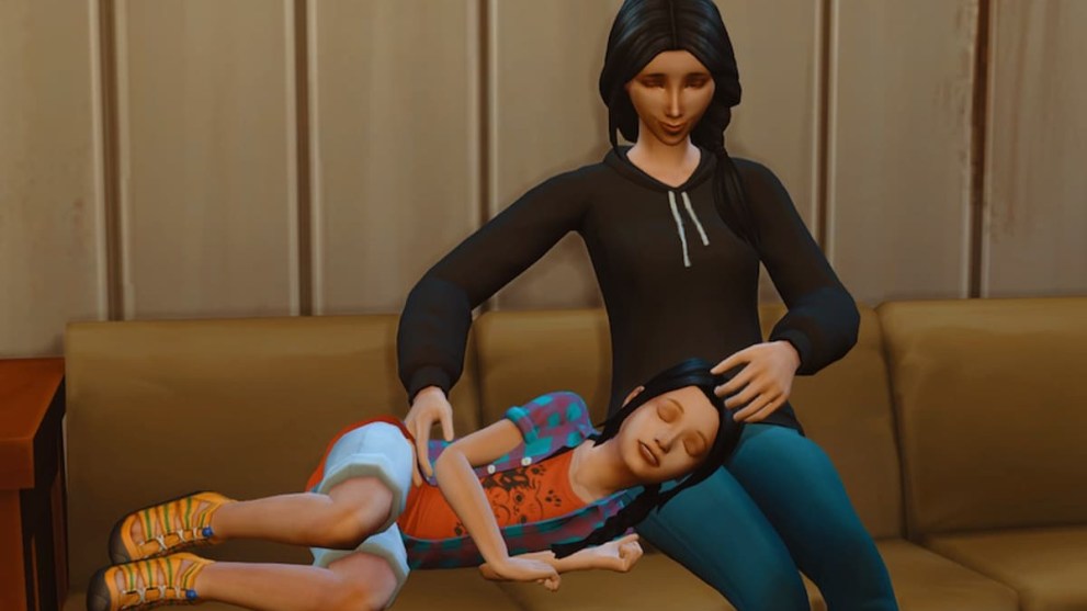 The Sims 4 Lie On Lap Mod