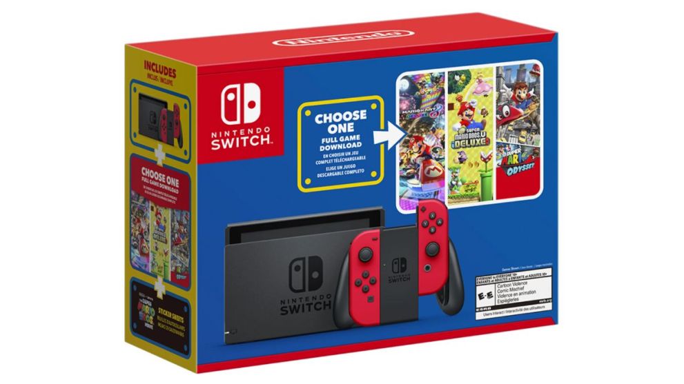 Nintendo Switch Mario Choose One Bundle