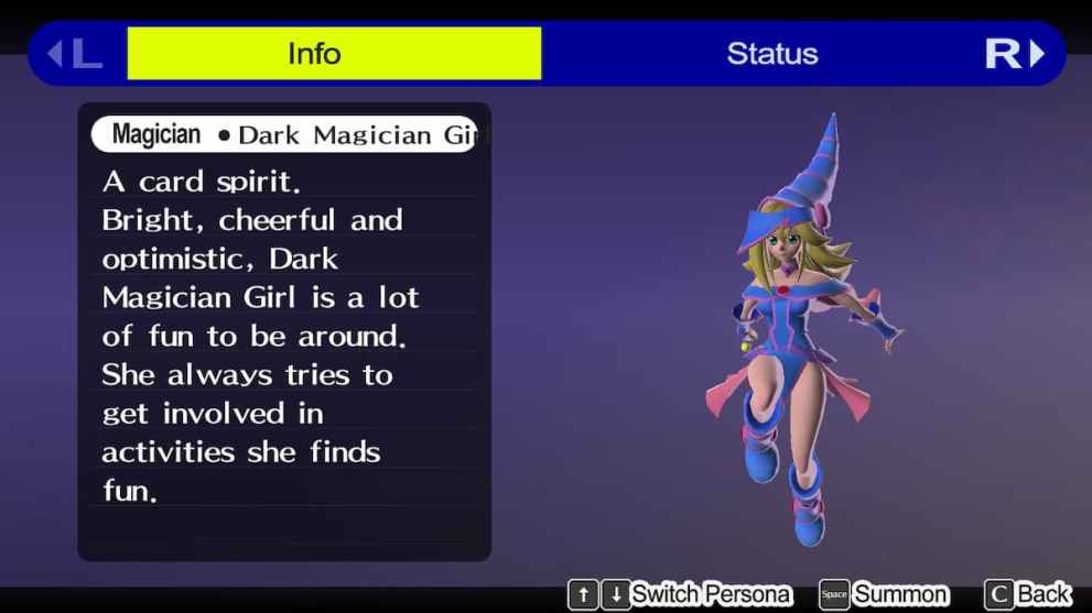 Dark Magician Girl mod for Persona 4 Golden