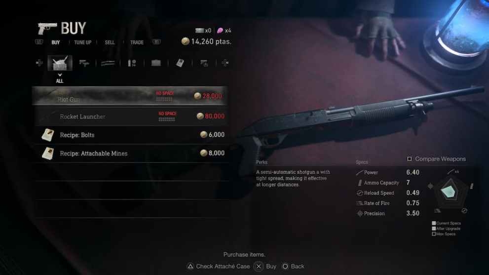 resident evil 4 remake riot gun