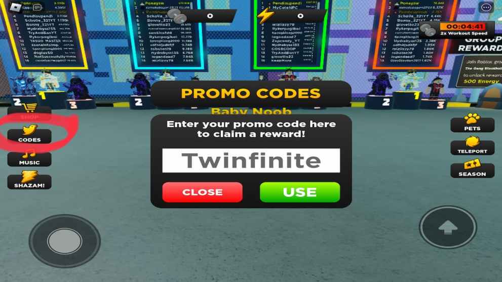 Strongman Simulator Roblox codes