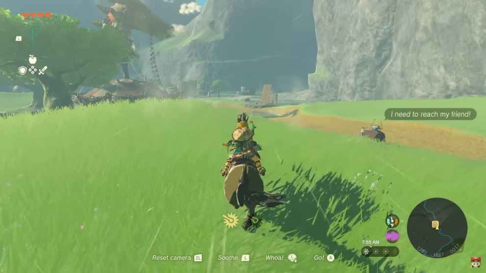 Korok with Backpack in Zelda Tears of the Kingdom