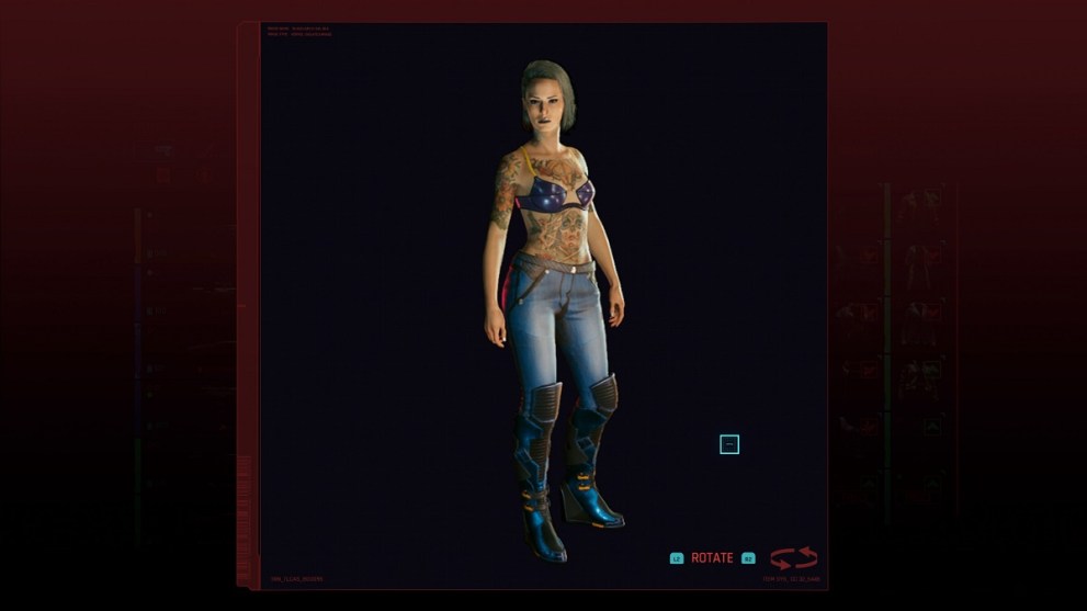 Best Female Clothes in Cyberpunk 2077: Leather Bra