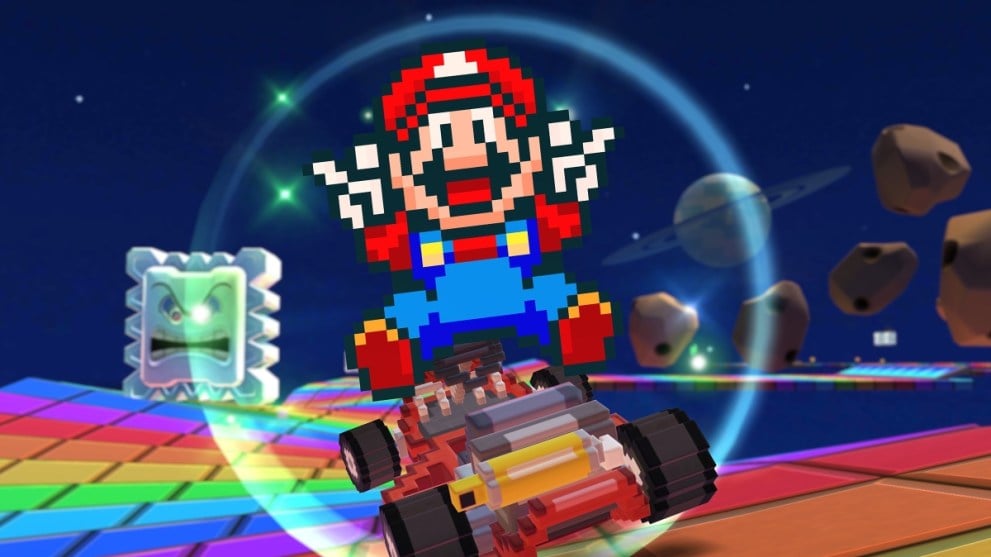 mario kart tour mario snes