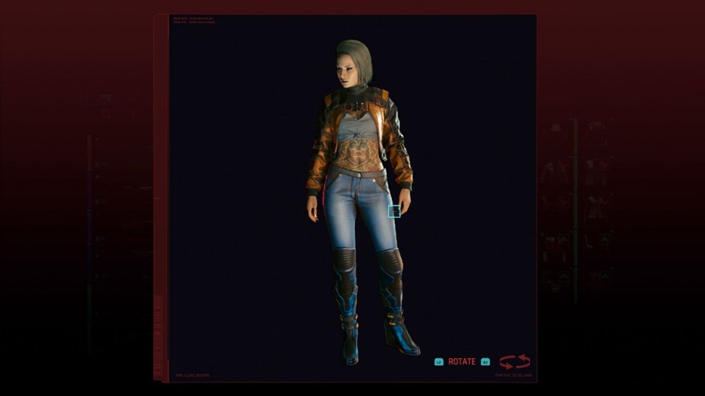 Best Female Clothes in Cyberpunk 2077: Rally Bolero