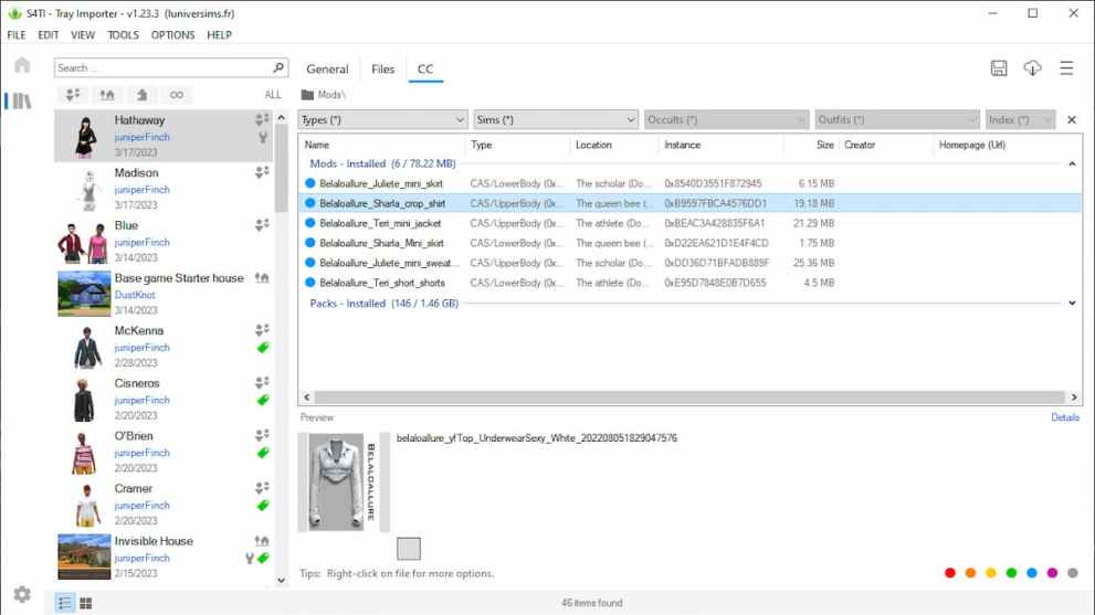 Sims 4 Tray Importer