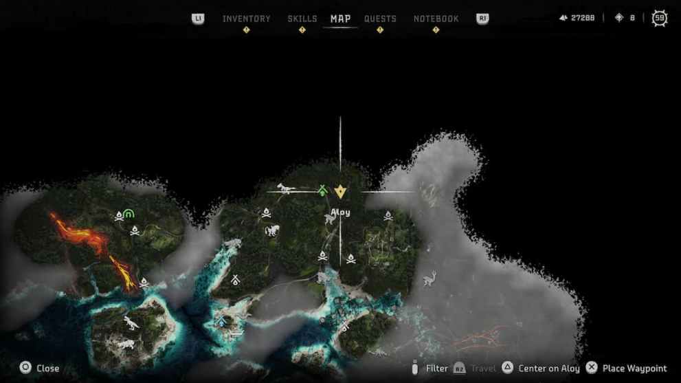 Aerial Capture: North Location in Horizon Forbidden West: Burning Shores