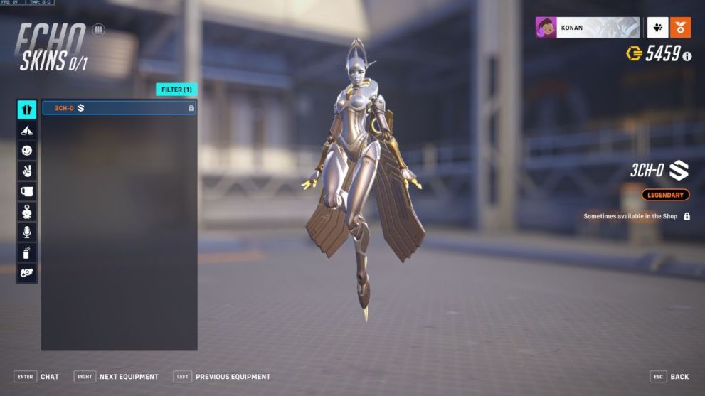 Echo's 3-CHO Skin in Overwatch 2