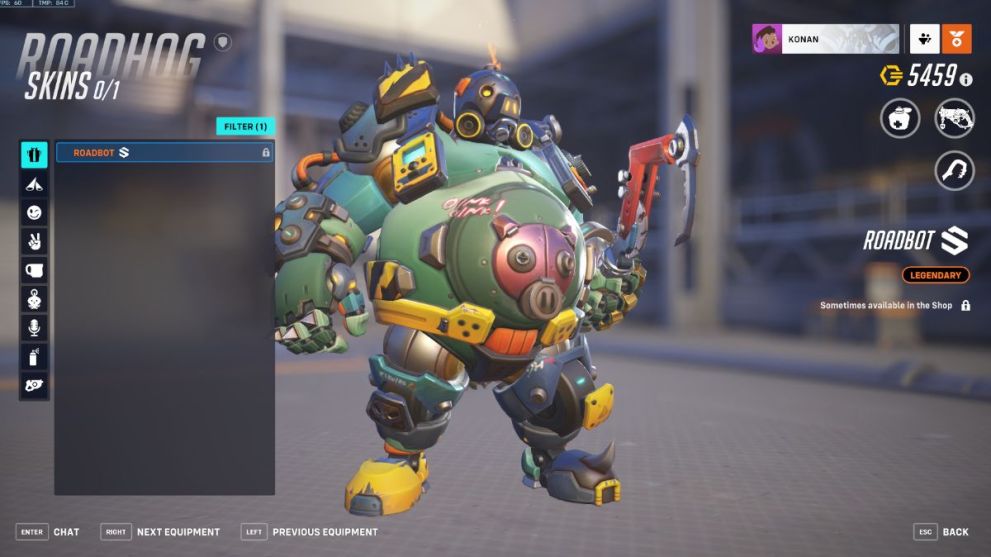 Roadhog's Roadbot skin in Overwatch 2