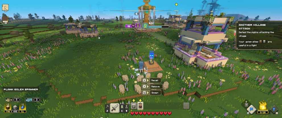 recalling lost units in minecraft legends