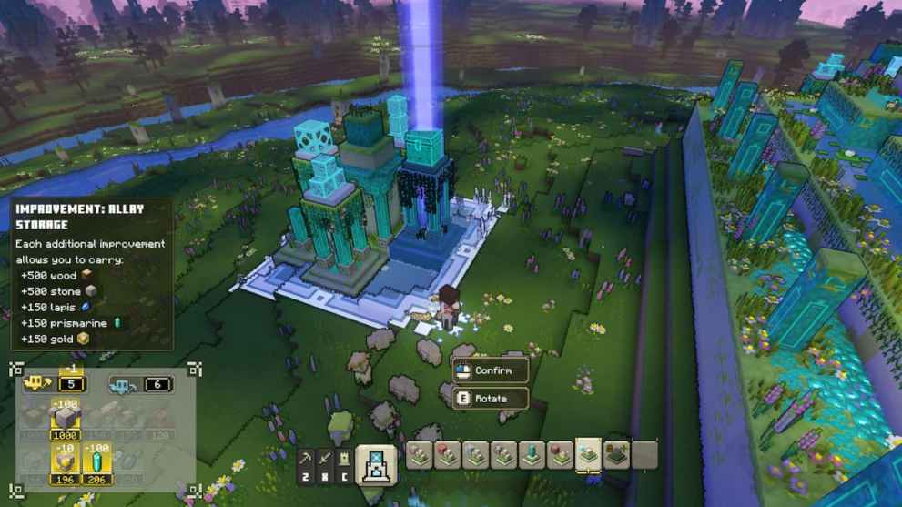 Improvement Structures in Minecraft Legends