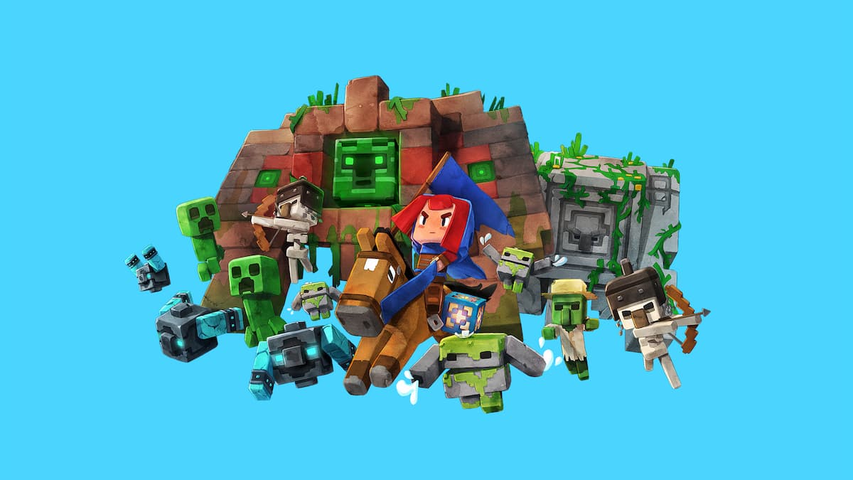 Key Art for Heroes in Minecraft Legends