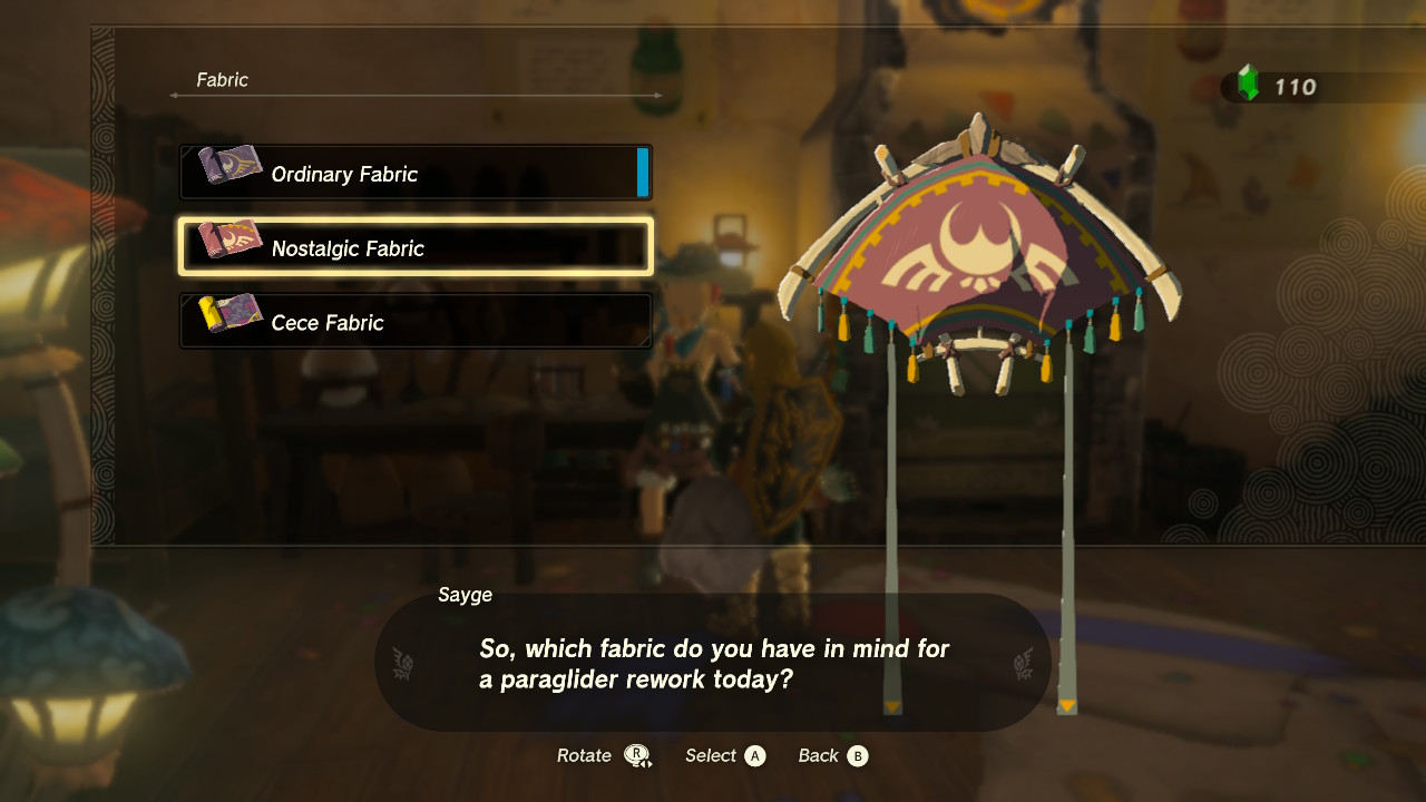 Nostalgic Fabric Rework in Legend of Zelda Tears of the Kingdom